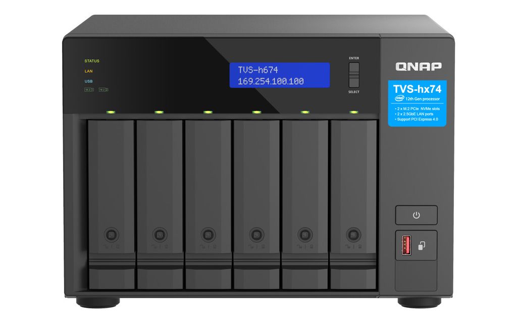 QNAP TVS-H674T - NAS-Server - 6 Schächte - SATA 6Gb/s