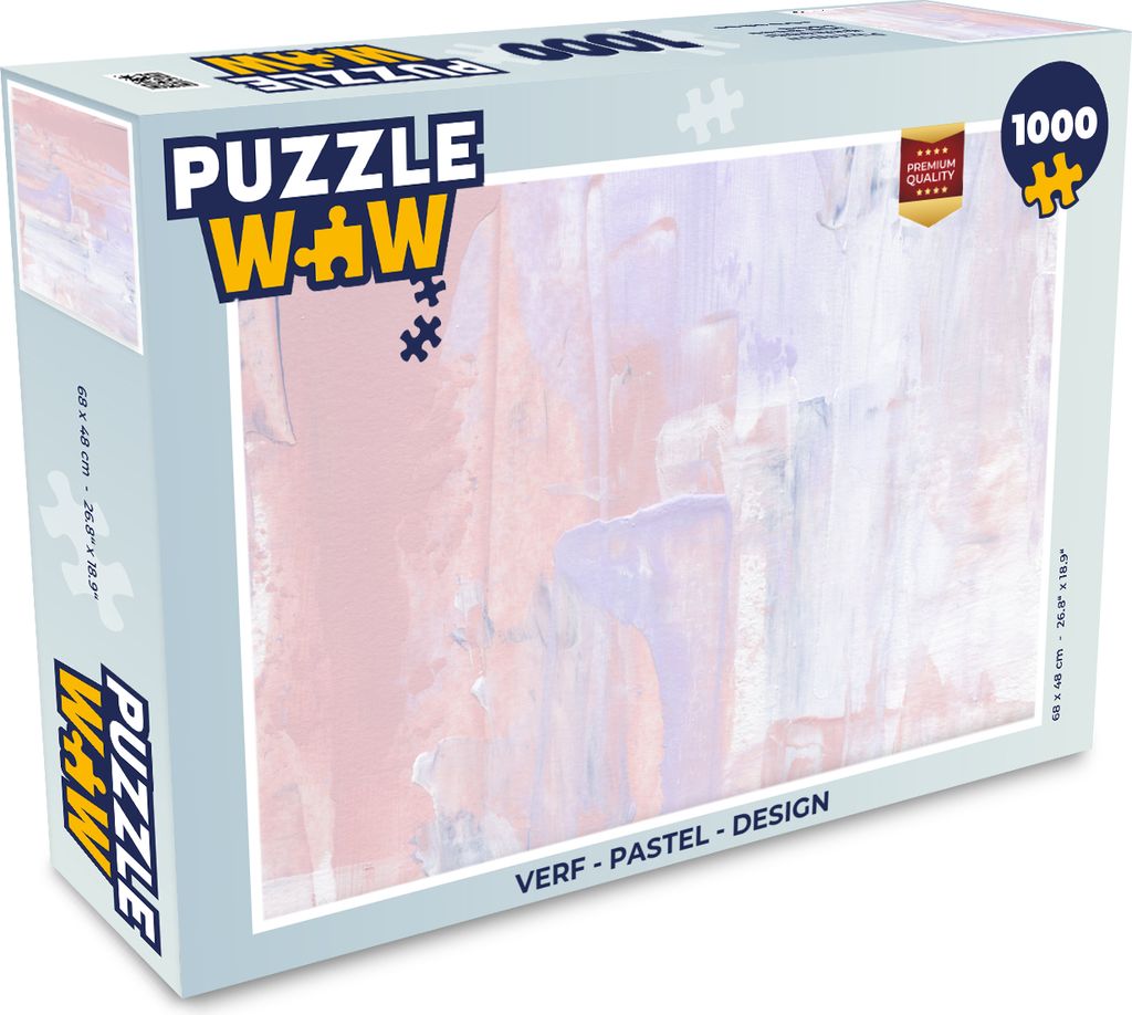 MuchoWow Puzzle 1000 Teile Farbe - Pastell - Gestaltung - Erwachsene - Rätsel