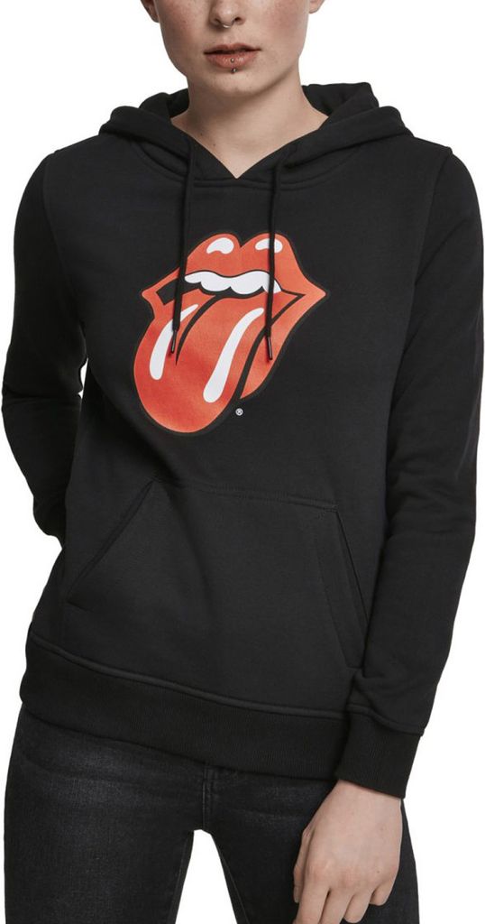 Merchcode Ladies Hoody - Rolling Stones Tongue schwarz - XS