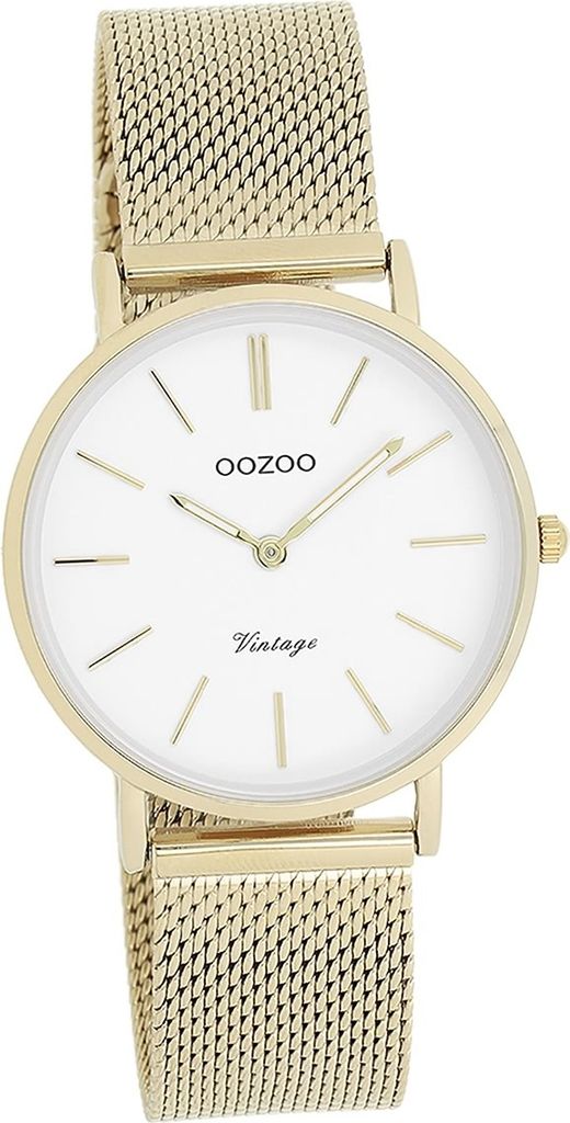 Oozoo Metall Damen Uhr matt Analog Quarzuhr Armband gold Timepieces D2UOC9911A