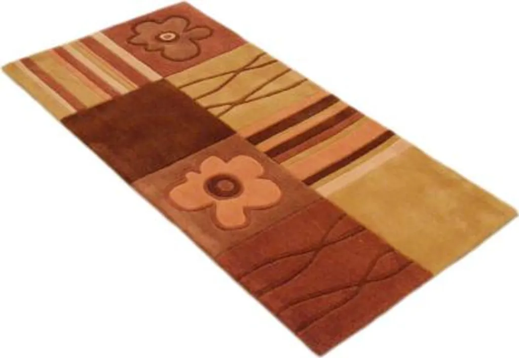 Calypso 1011-03 Brun - Tapis de Bain 70x140 cm Design Scandinave Chic