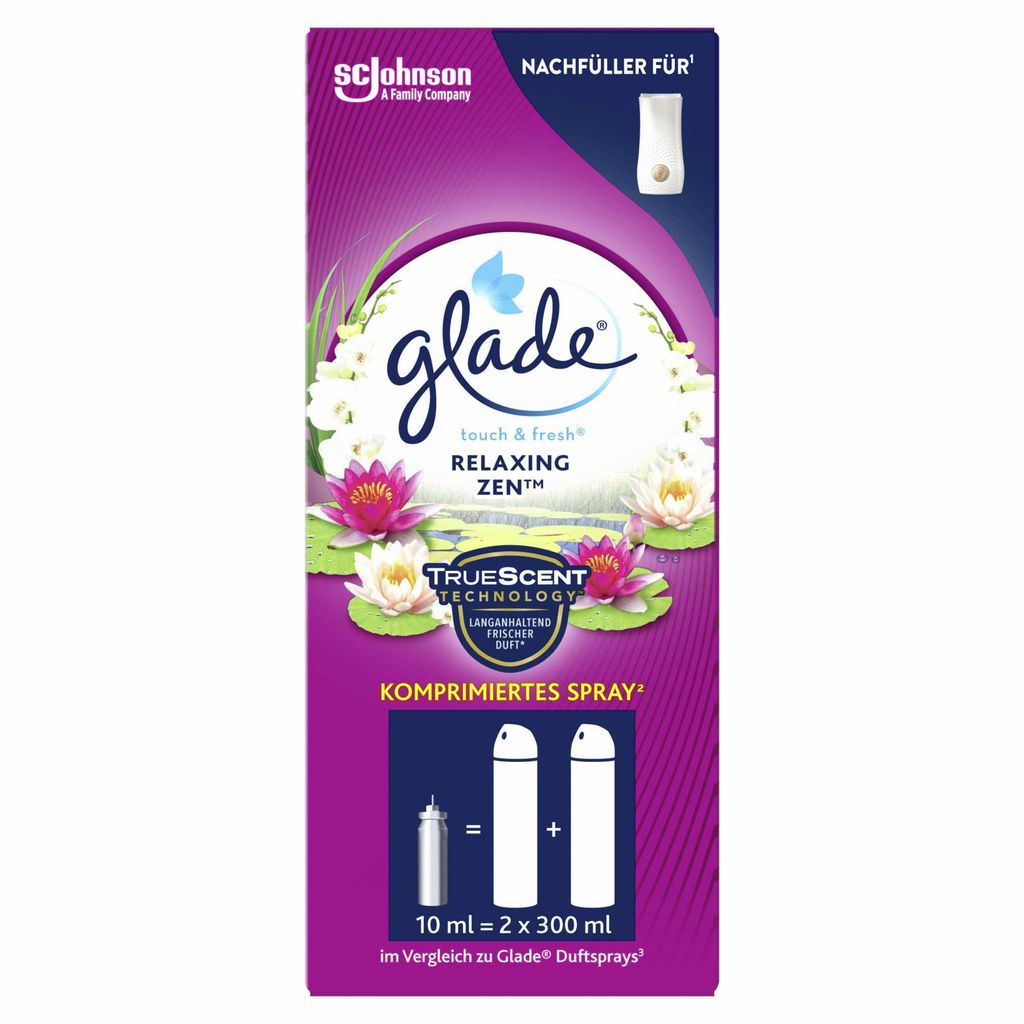 Glade Touch & Fresh Minispray Nachfüllpackung 10 ml, entspannend