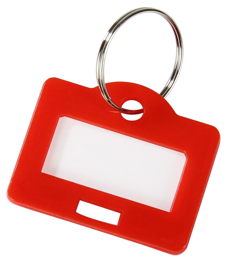 Schlüsselanhänger, HMF 1800, 2,9 x 2,5 x 0,26 cm rot Produktbild 