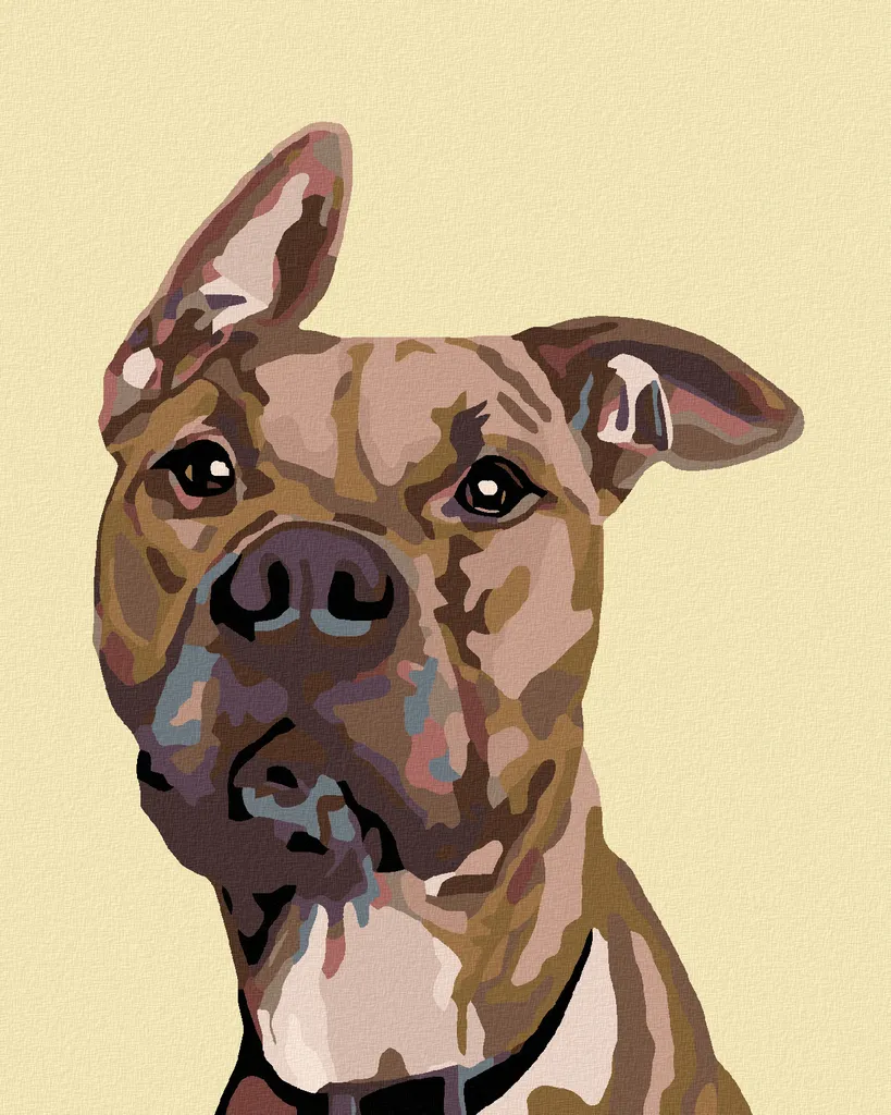 Pittura Diamanti Zuty Professionale - Cane 40x50 cm - Alta Resa 5D