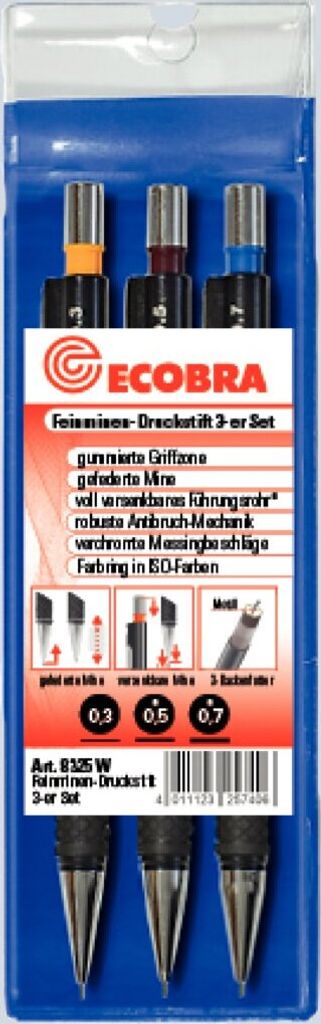 Feinm.-Druckstift-Set 0,3/0,5/0,7 Produktbild 