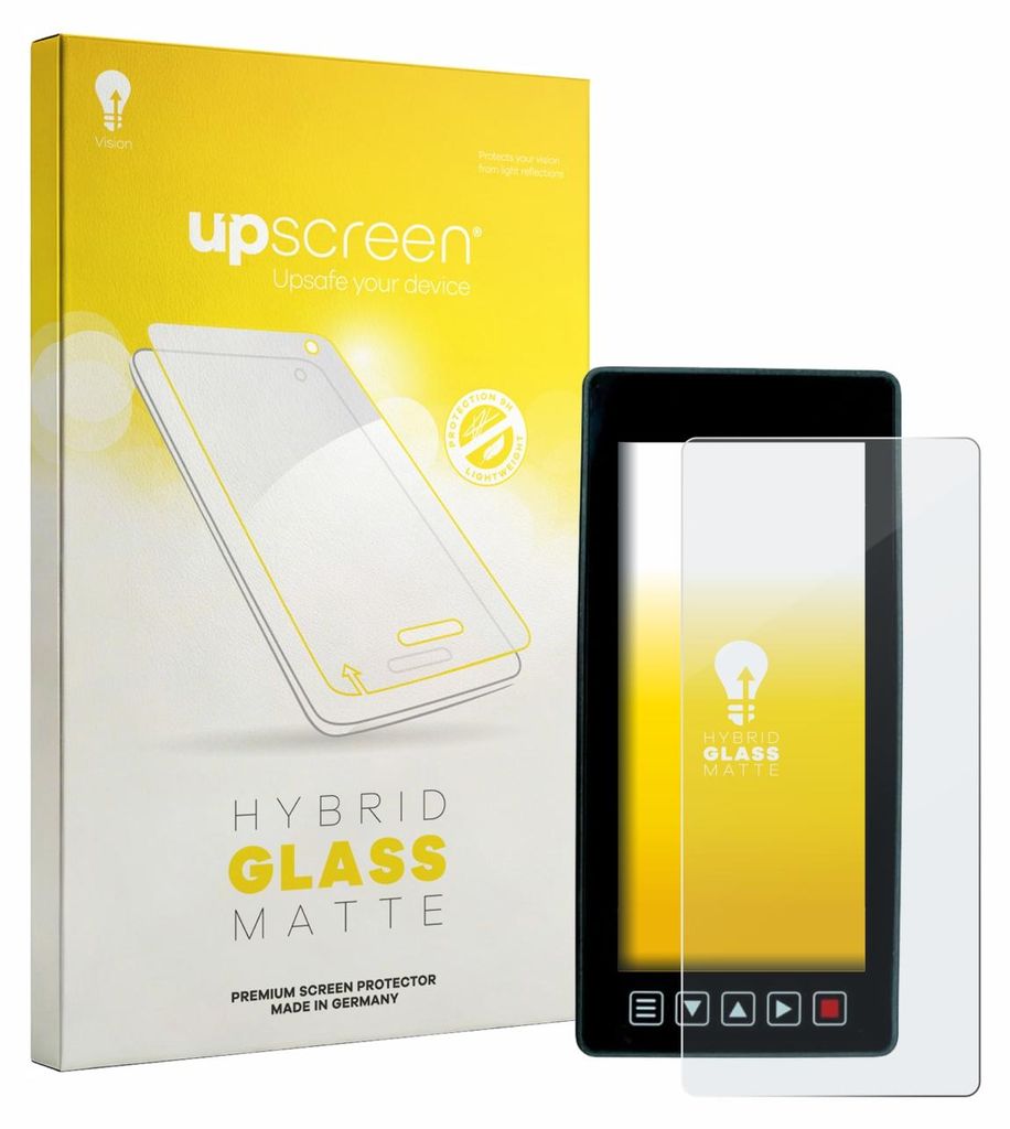 upscreen Entspiegelungs Schutzglas für Dystopiaworld Bike Computer Schutzfolie Panzer Folie Glas Display Schutz matt