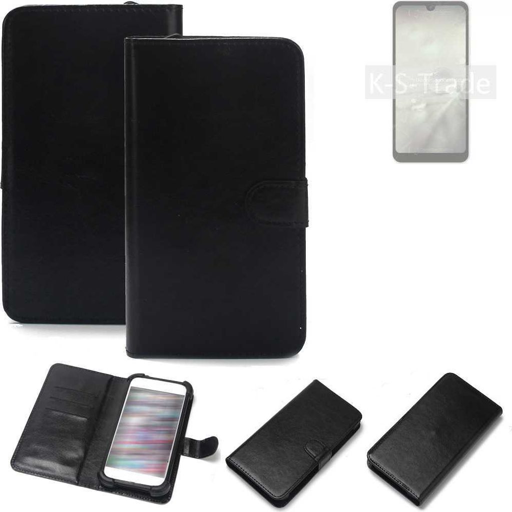 K-S-Trade Handyhülle Schutzhülle kompatibel mit Sharp Aquos Wish2 Handy Schutz Hülle Handyhülle Bumper schwarz 1x