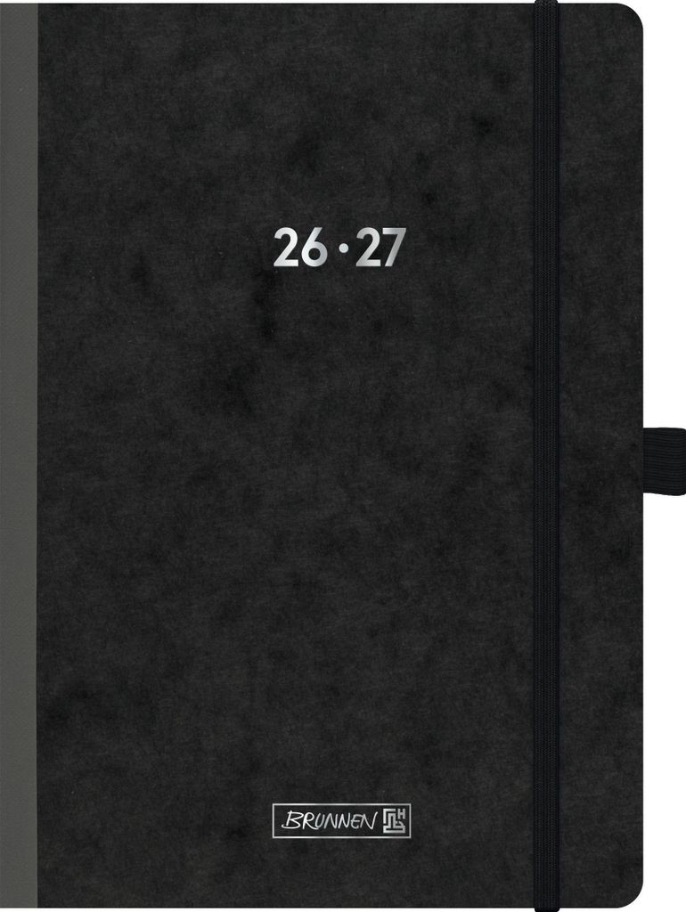 Schülerkalender 2026/2027 "Pressspan schwarz" FACT!plus | Produktbild 