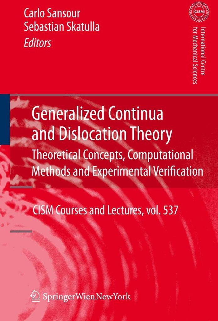 Generalized Continua and Dislocation Theory
