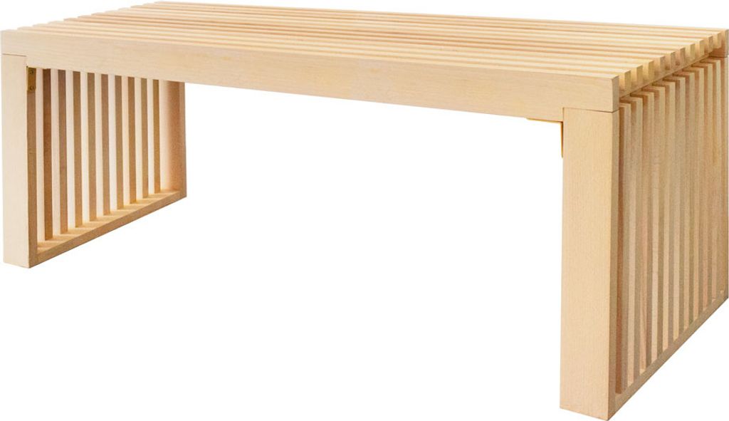 Home Deluxe - Sitzbank aus Holz LORA Natur - 110 cm I Produktbild 