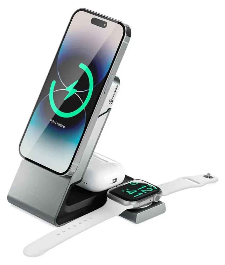 Chargeur sans Fil ALOGIC Matrix+ Support Multi-Appareils MagSafe Premium