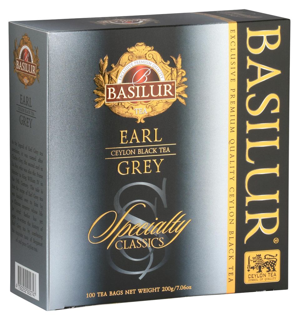 Basilur Black Tea Earl Grey 100 čajových vrecúšok čierny Obrázok produktu 