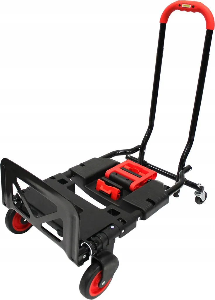 Chariot de transport mobile 120 kg 2 en 1 - Structure robuste en acier - 2