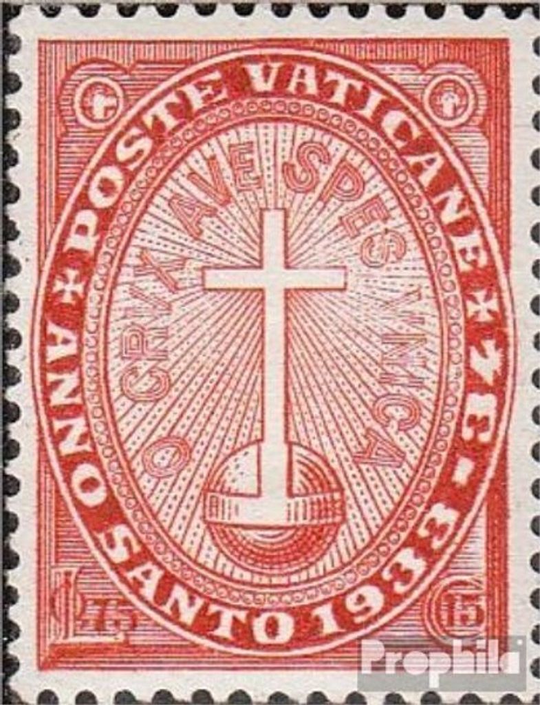 Briefmarken Vatikanstadt 1933 Mi 18 gestempelt Aufdruckausgabe