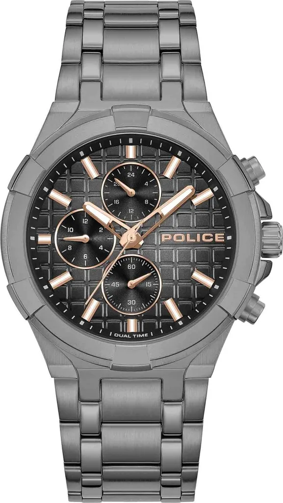 Montre Homme Police Grise PEWGK0082005 - Durable, Lisible et Antirayure