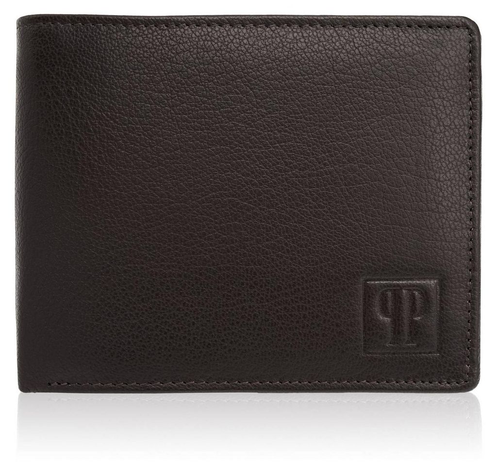 Herrengeldbörse aus braunem Leder RFID Paolo Peruzzi T-48-BR