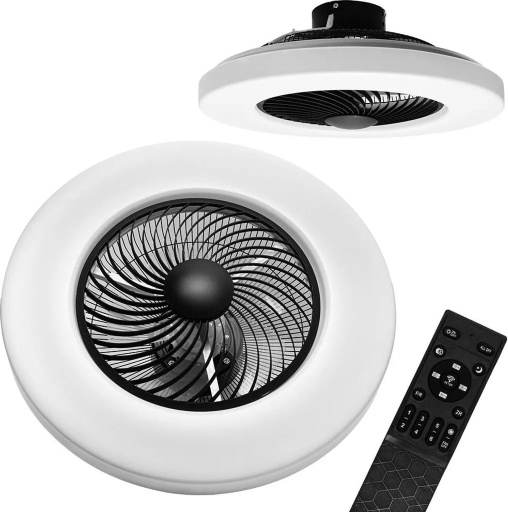 Offerta Lampada Ventilatore tooLight App1552-C Black - Spedizione Rapida