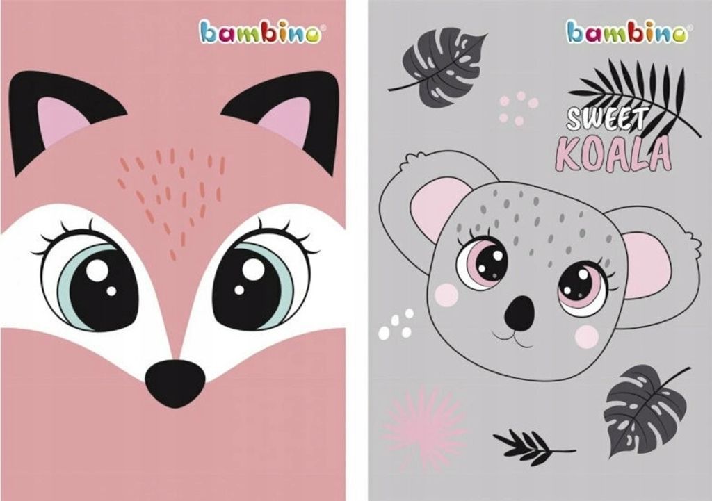 Notizblöcke A6/50K kariert Mädchen-Mix (10St.) BAMBINO