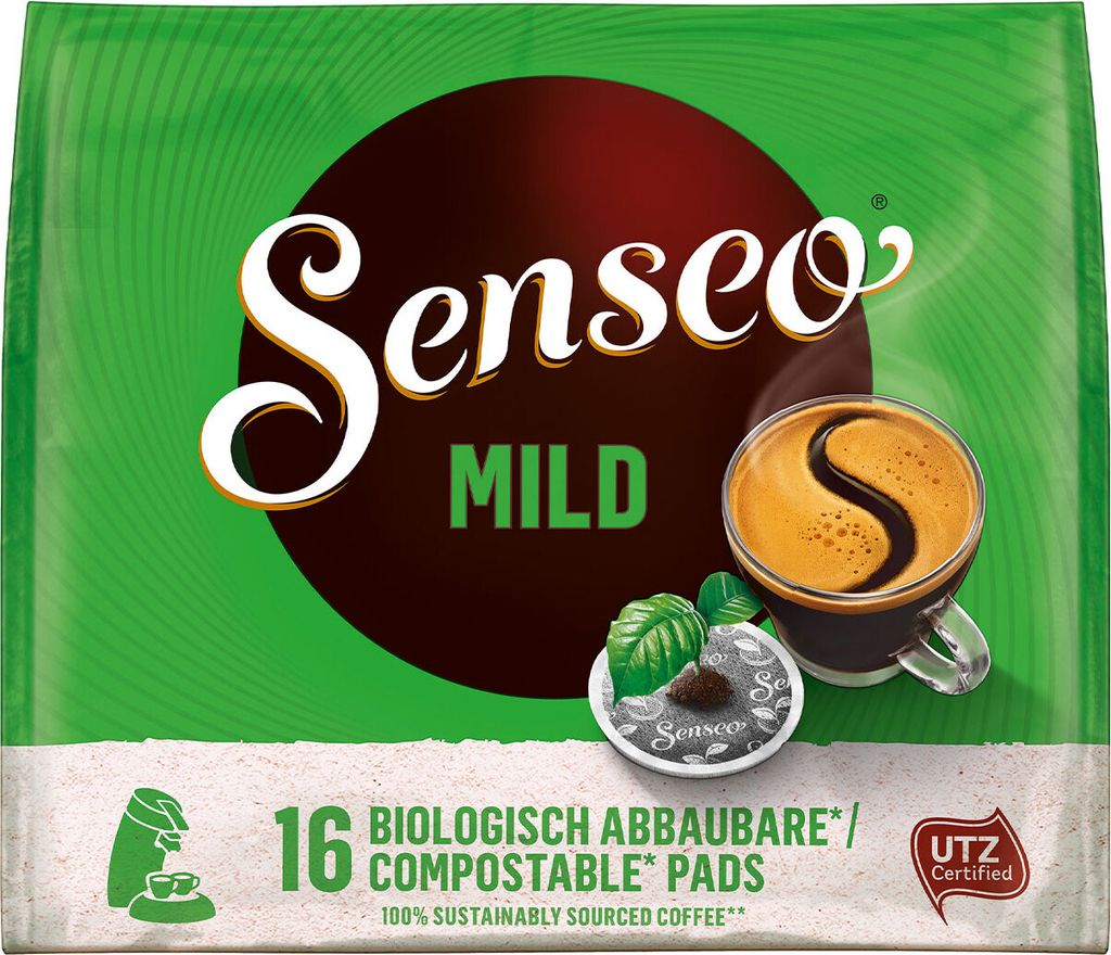 Senseo Mild, Pads, 16er, 111 g, UTZ Produktbild 