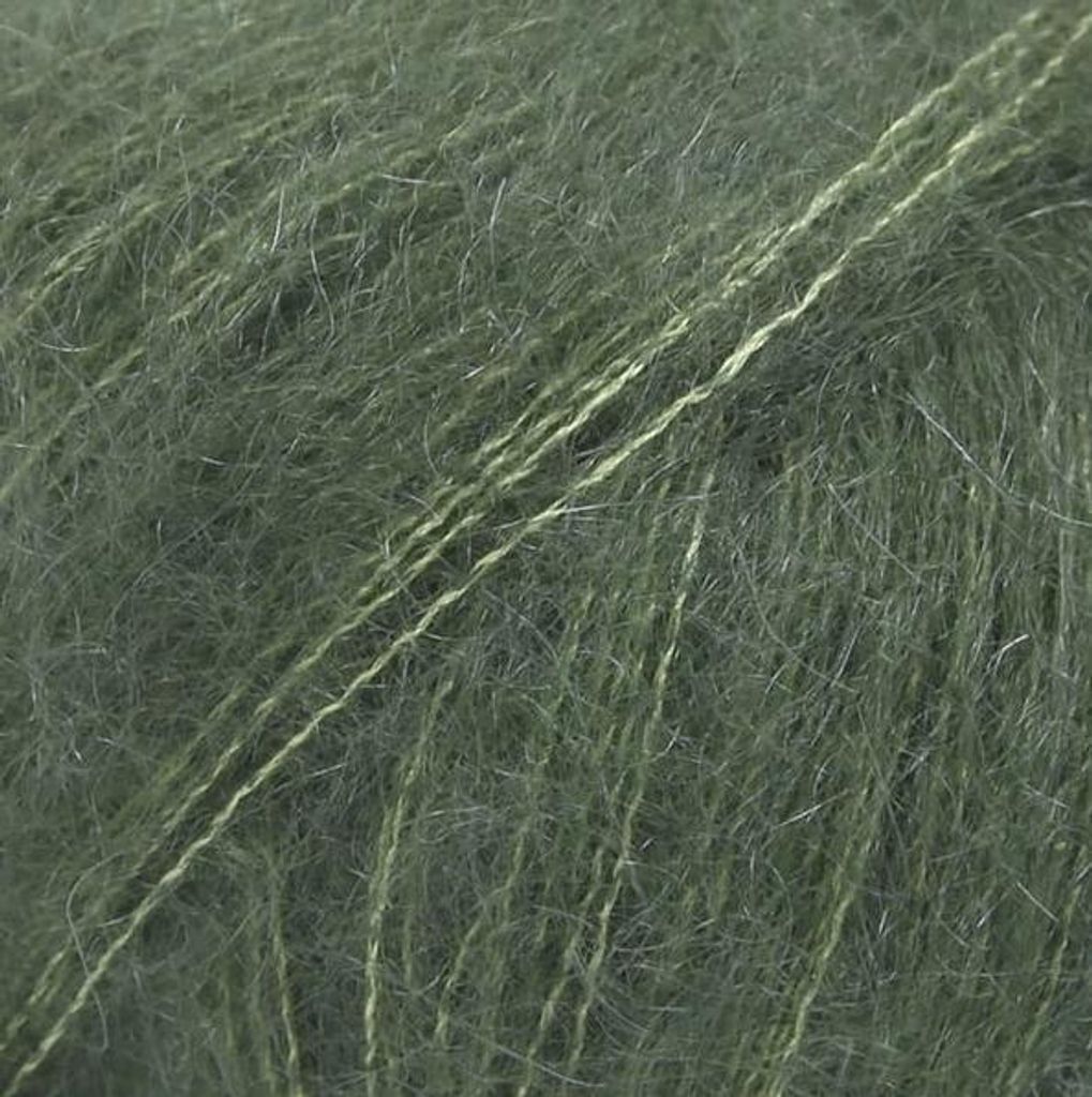 Włóczka Drops Kid-Silk 19 / ciemnozielony / uni color Zdjęcie produktu 