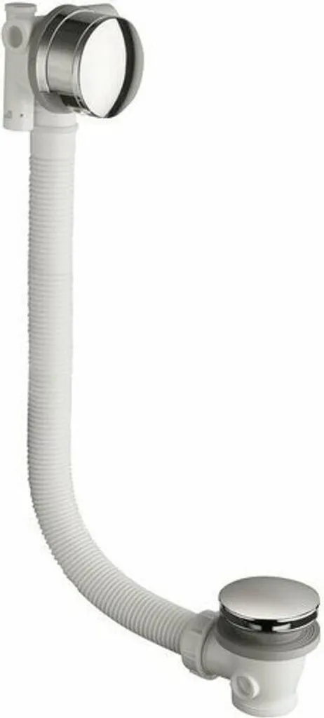 Kit évacuation baignoire clic-clac chrome 900 mm pour grand volume