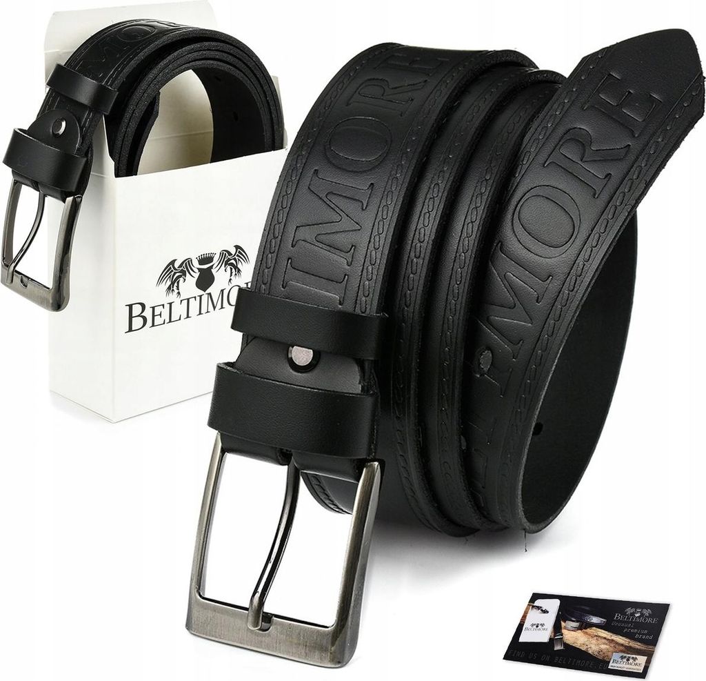Cintura in pelle BELTIMORE per pantaloni jeans Immagine del prodotto 