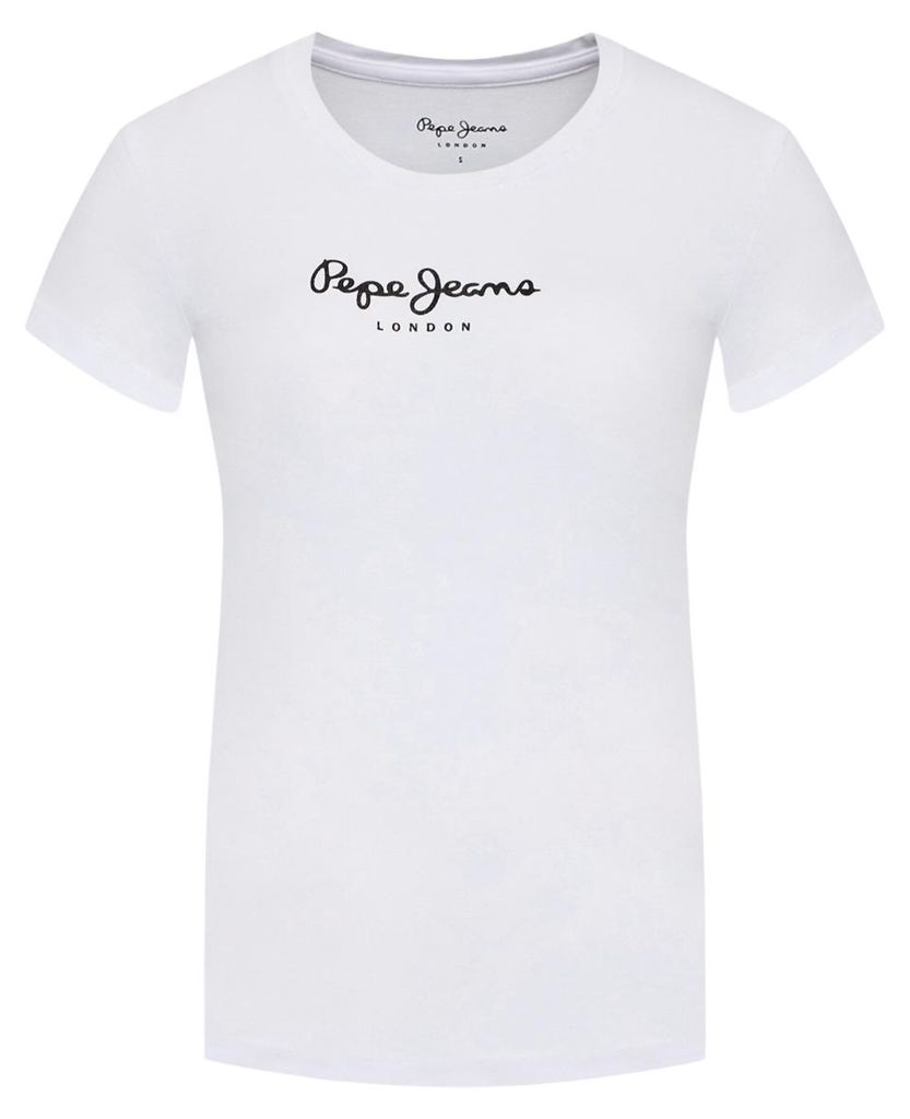 Pepe Jeans - T-Shirt für Damen, Rundhalsausschnitt, Schmal NA235 (XXS) (Weiß)