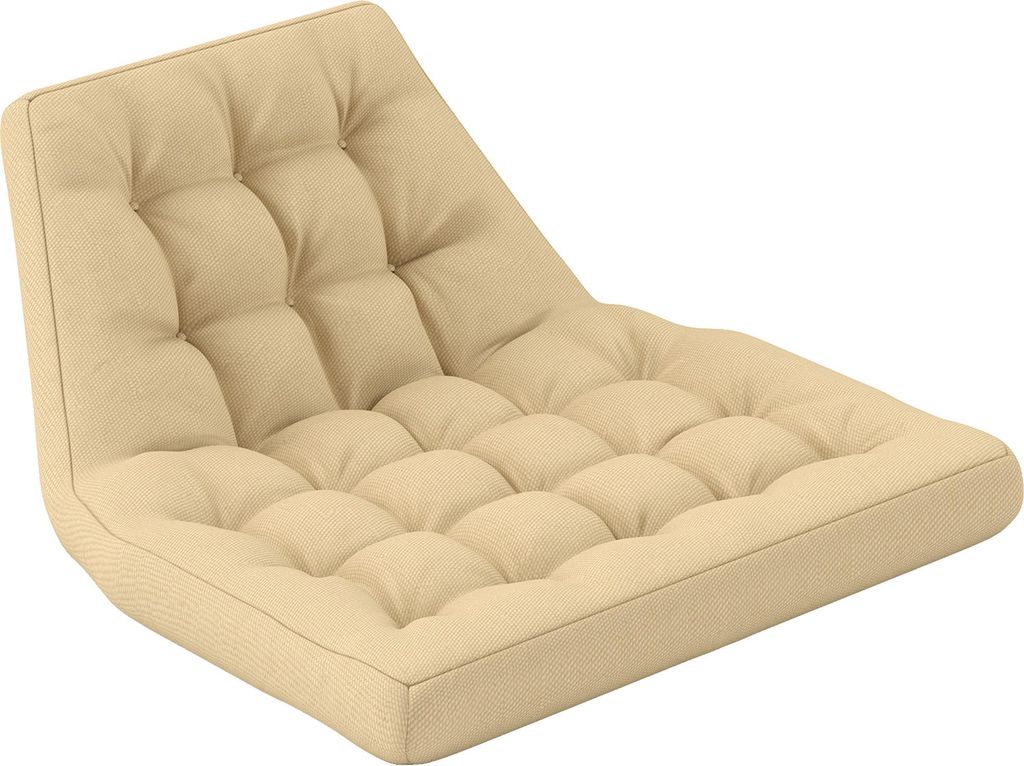 Fortuna Lai Sitzkissen, 120x100 cm Stuhlkissen mit Rückenlehne, 8cm dick Polsterauflage, wasserabweisend Sitzpolster für Schaukelstühle und Hän...