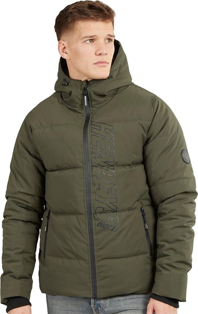 Henleys - "System Ski" Steppjacke für Herren BG2134 (L) (Khakigrün)