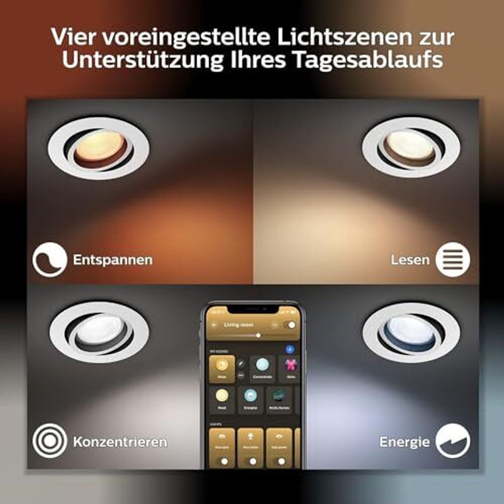 Philips Hue White & Color Ambiance Centura Einbauspot 1 Produktbild 8