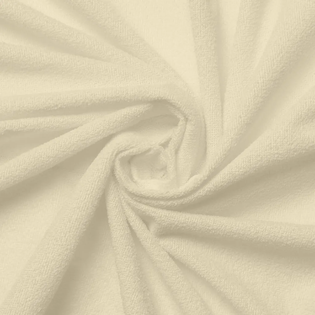 Drap-housse imperméable crème 60x120x10 cm avec éponge ultra douce