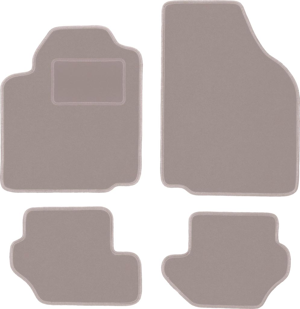 Velours-Autoteppiche für: Ford Fiesta Mk5 Hatchback (1999-2002) Beige