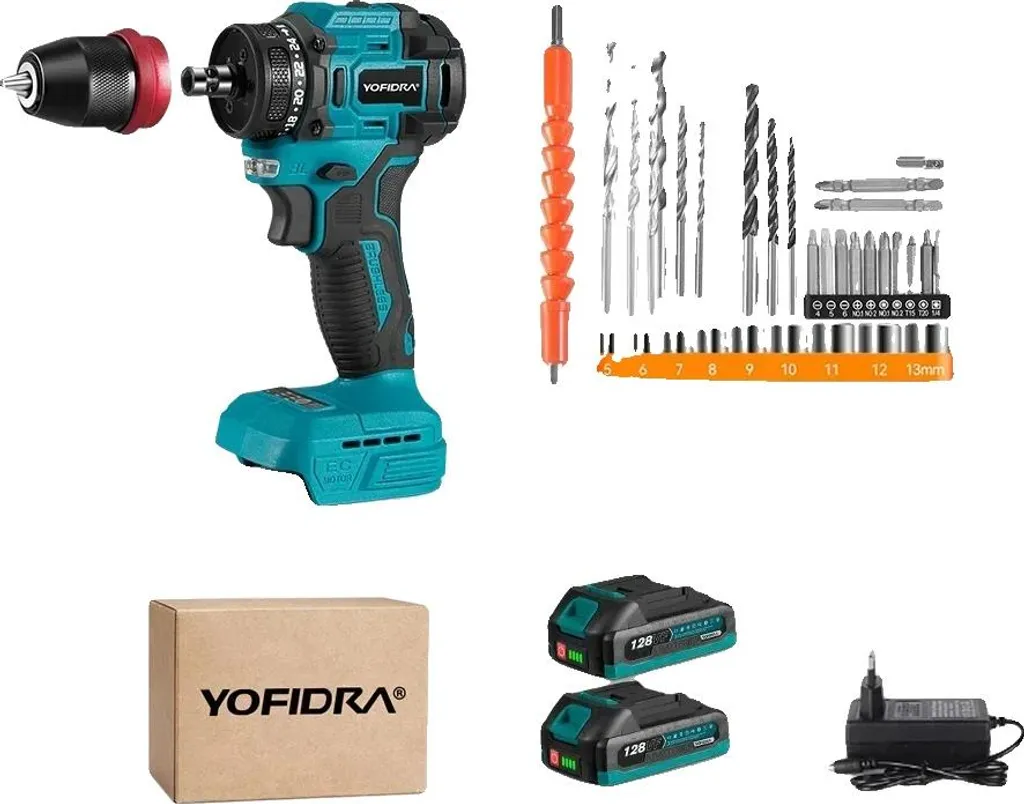 Visseuse sans fil moteur brushless performance avec pack 2 batteries B