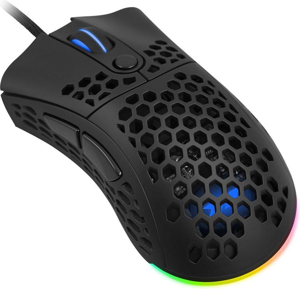 1Life Gaming-Maus gm:splinter RGB 6400 DPI Schwarz