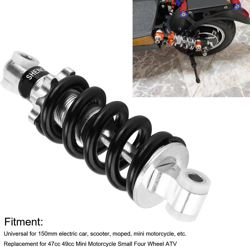 Ammortizzatore Anteriore 350 Mm, Ammortizzatore Anteriore 350 Mm Ammortizzatore Sospensione a Molla Regolabile per Dirt Pit Bike ATV QUAD GO KART