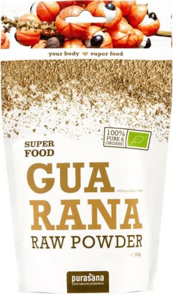Purasana Guarana Poeder/Poudre Vegan Bio (100 gr)