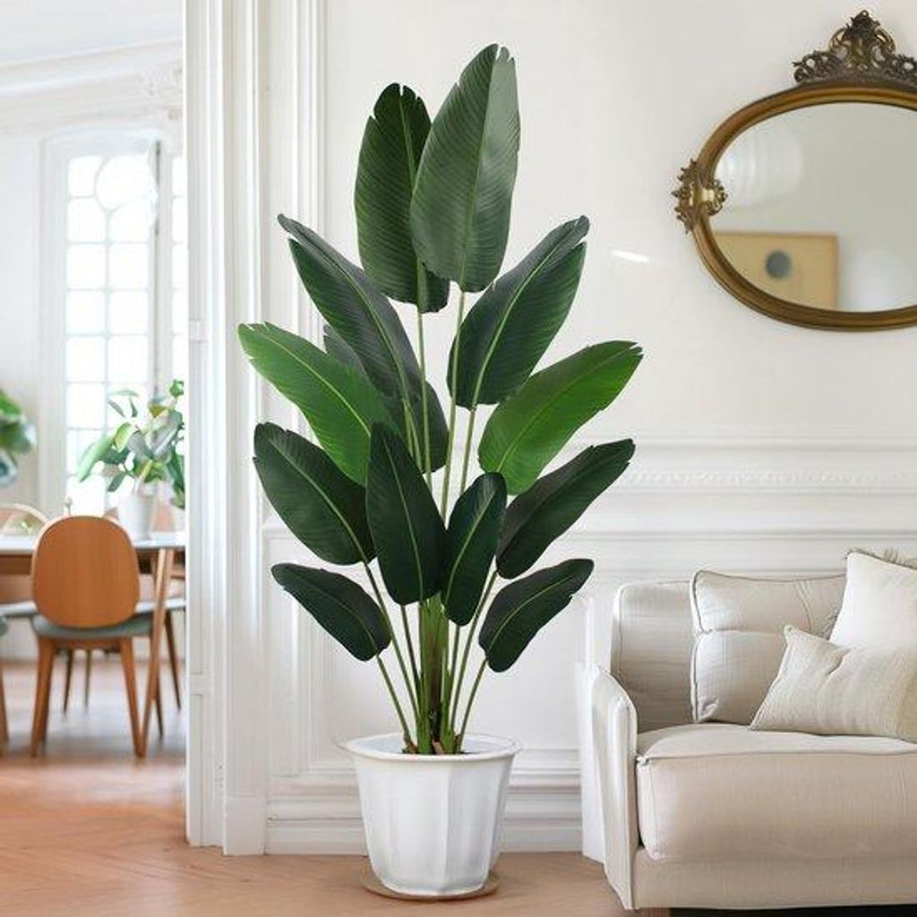 Künstliche Palme 1,8m hoch mit Plastiktopf für Innen und Aussen