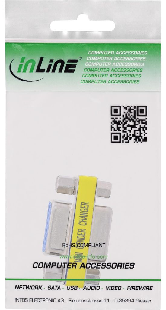 InLine Mini-Gender-Changer, 15pol HD (VGA), Buchse / Produktbild 