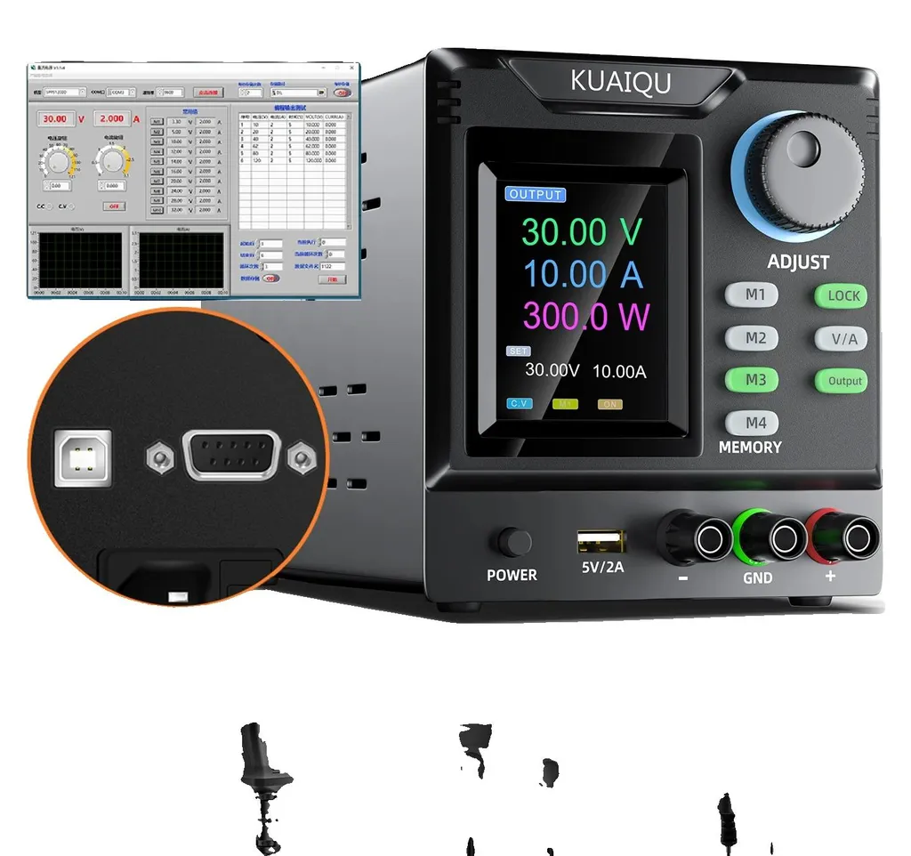 Alimentation CC programmable SPPS-D 30V 10A avec connectivité USB