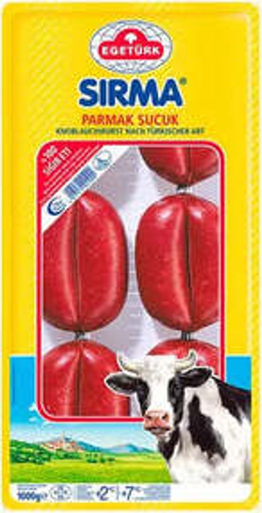 EgeTurk Sirma Finger Sucuk Knoblauchwurst nach türkischer Art 1 kg