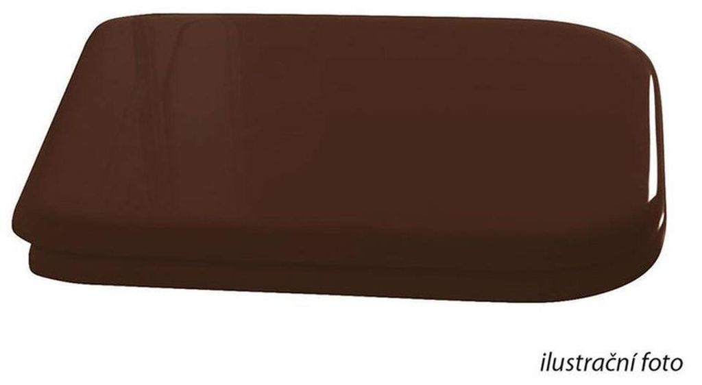 Kerasan WALDORF WC-Sitz, Soft Close, Nuss/Chrom