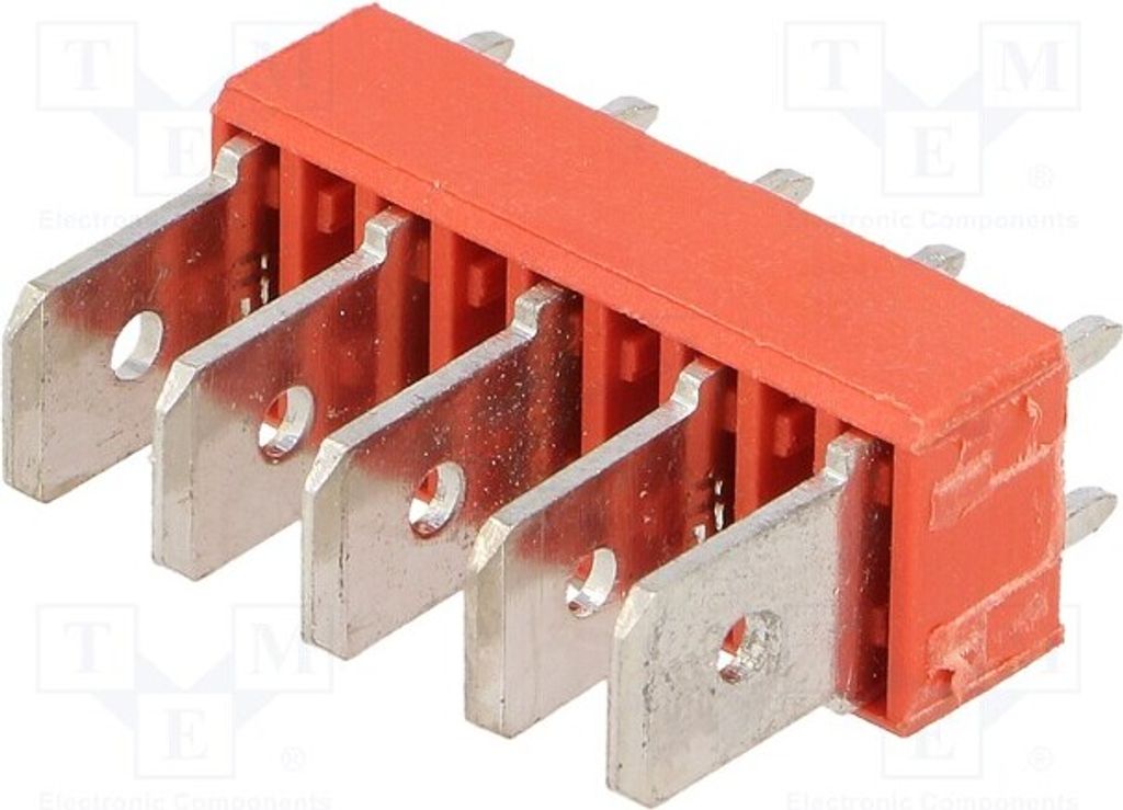 1x Verbinder: Verbindungsleiste THT 0,8mm 6,4mm Messing verzinnt 7820 -Lötanschlü