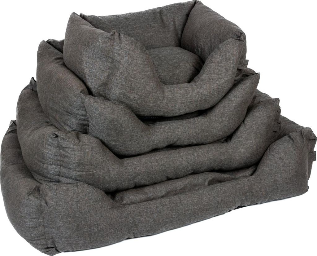 Duvo+ Hundebett Textura Eco rechteckig dunkelbraun, Größe: L