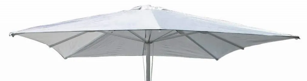 Toile pour parasol 3x3 m carrée coloris blanc en tissu déperlant