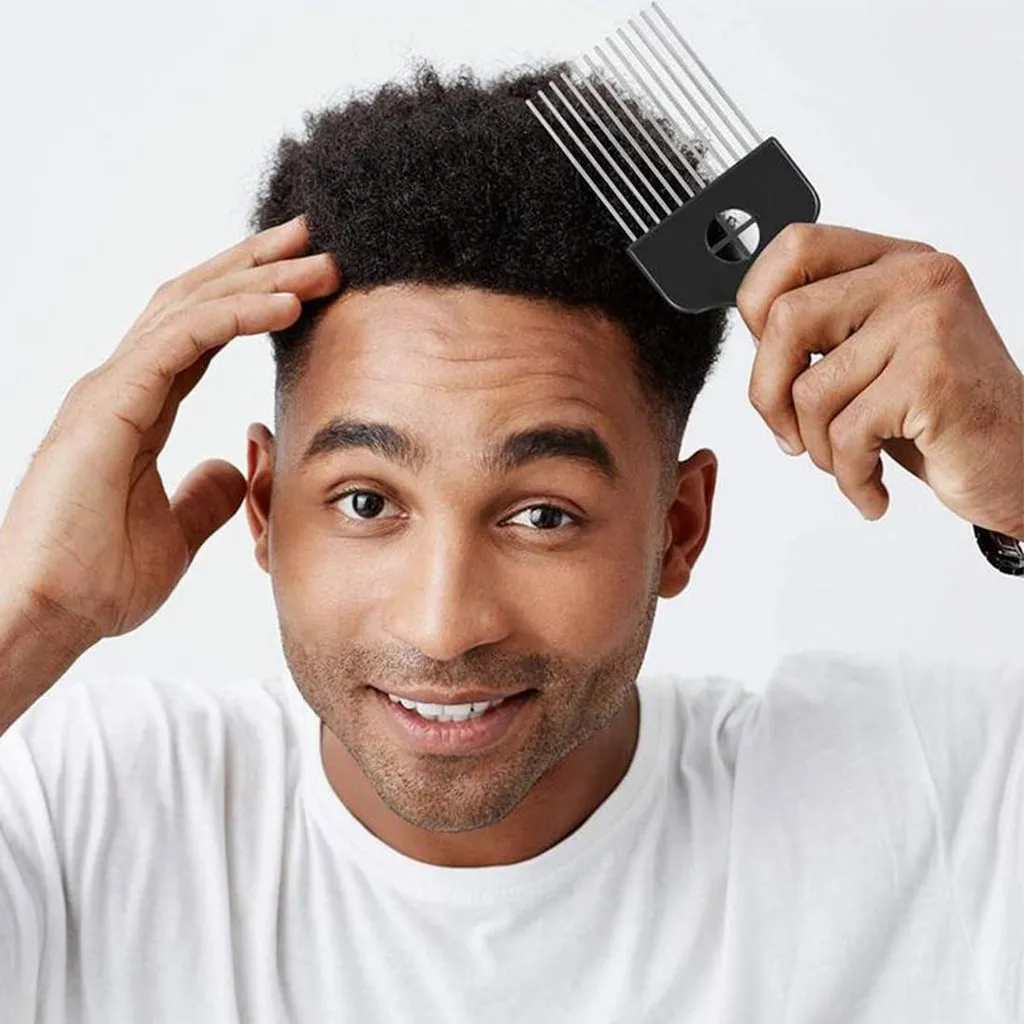 Peignes métalliques afro pour boucles : sculptez votre volume naturel