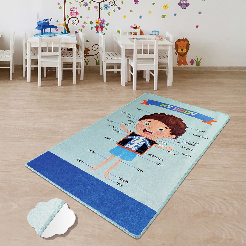 Bosdela Kinder- und Babyteppiche – Vielfältige Designvariationen für jeden Spielraum 100x160 cmMy Body