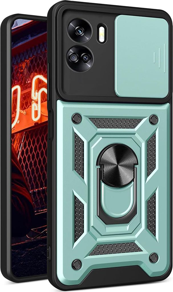 Techsuit Camshield Back Cover Hülle für HONOR 90 Lite - Grün