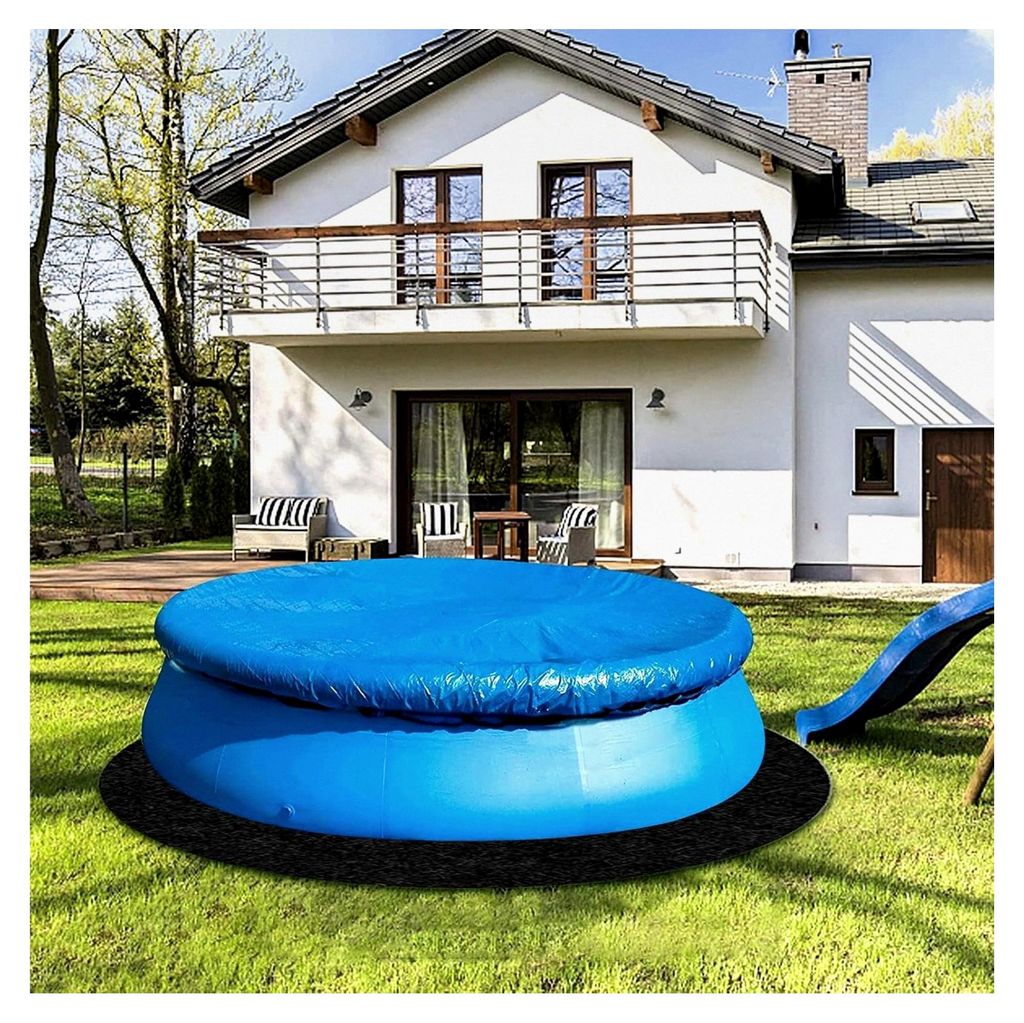 Pool Liner Pad, dicke Hochleistungs-Pool-Liner-Pad, faltbare wasserdichte Bodenschutzmatte, 3,05 m, Anti-Punktur-Material