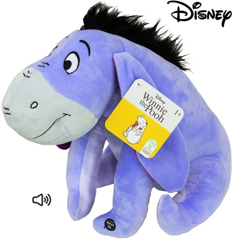 Eeyore Sambro Plüschtier mit Sound, Disney, 28 cm Produktbild 