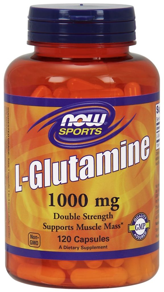 NOW Foods - L-Glutamin, 1000mg, 120 Kapseln Produktbild 